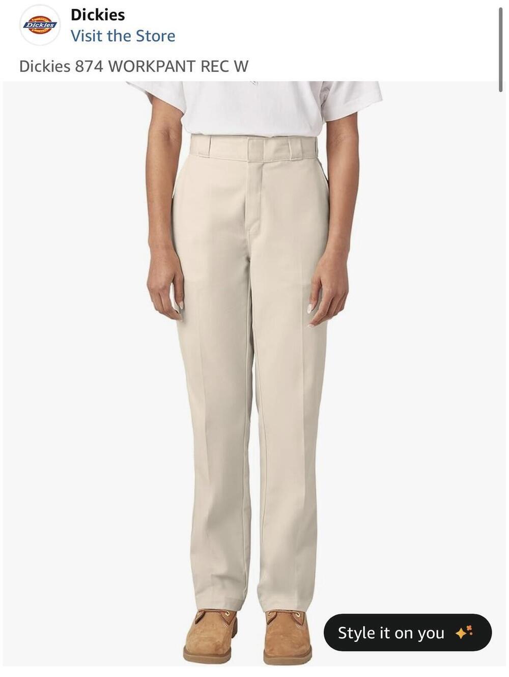 Dickies 874 Women’s Workpant Regular Fit in Khaki Size 8